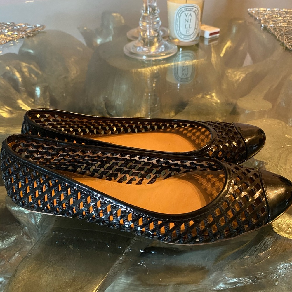 AERIN Woven Black Ballet Flats Sz. 5